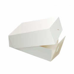 Pudełko cukiernicze na ciasto białe - małe 125x210x70mm