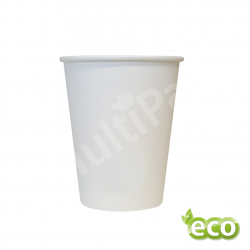 Kubek ekologiczny biodegradowalny powlekany PLA 180 ml A'100szt.