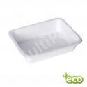 Biodegradowalny pojemnik do zgrzewu z pulpy trzciny jednokomorowy EKO /400szt